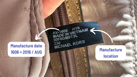 vérifier numéro de série michael kors|Michael Kors bag serial number.